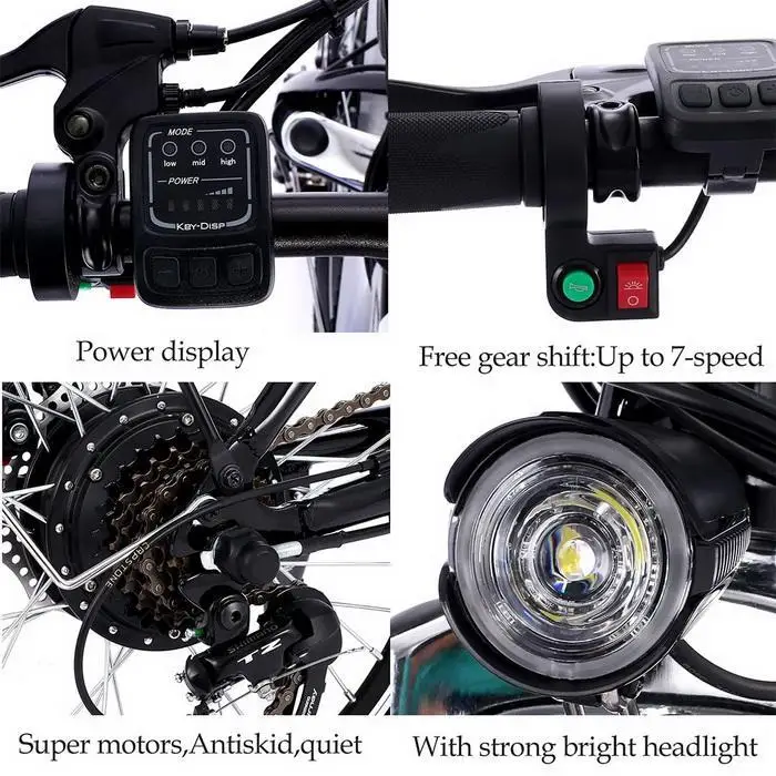 Best ANCHEER 20 Inch Electric Bike Folding 7 Speed Electric Mountain Bike Cycling Bicycle 250W High Speed Brushless Gear Motors Ebike 8 Best ANCHEER 20 Inch Electric Bike Folding 7 Speed Electric Mountain Bike Cycling Bicycle 250W High Speed Brushless Gear Motors Ebike 8