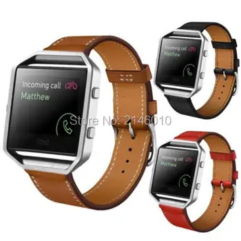 

Genuine Leather Single Watch Wrist strap band For Fitbit Blaze Smart Watch