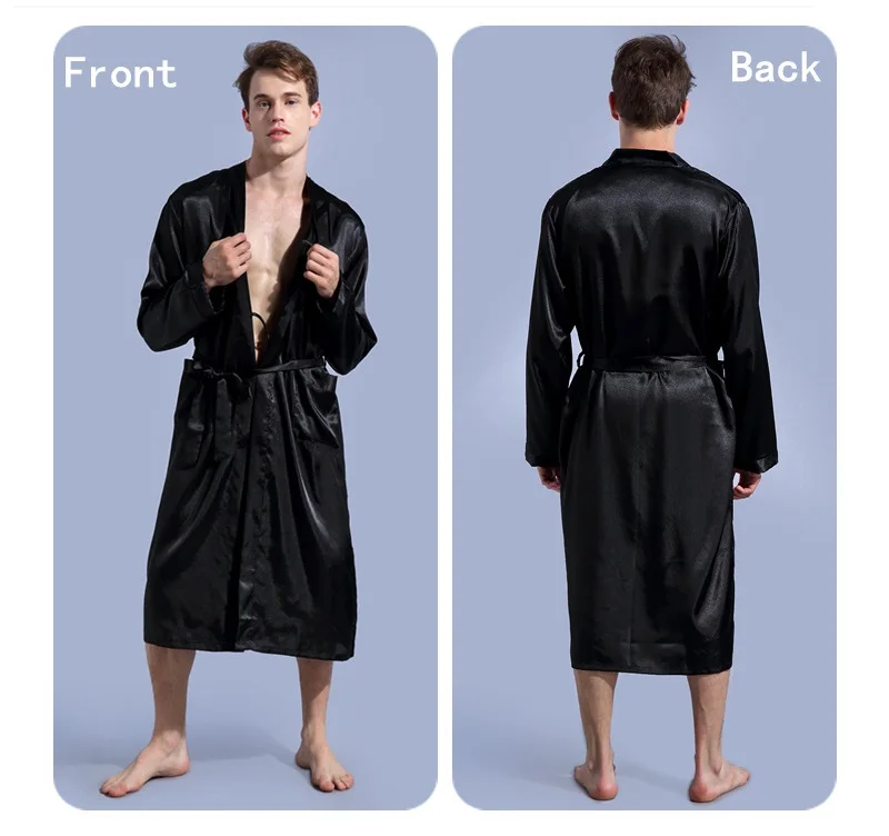 black silklike robe long sleeve (6)