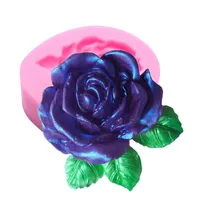 1Pcs Rose/Pioen Bloemen Vorm Food Grade Siliconen Chocolade, Gelei, Ijs, zeep Mallen Fondant Cake Decorating Bakvormen G019
