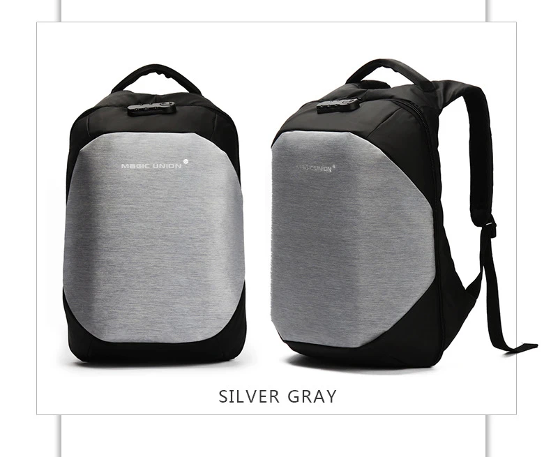 Мужская Дорожная сумка MAGIC UNION, мужской швейцарский рюкзак, полиэфирные сумки, водонепроницаемый рюкзак с защитой от кражи, рюкзаки для ноутбука, мужские рюкзаки+ дождевик