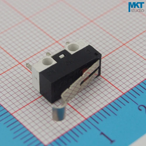 20 штук образец прямой 3 штифта микро защелкивающийся переключатель мыши микропереключатель с кривой рукояткой рычага