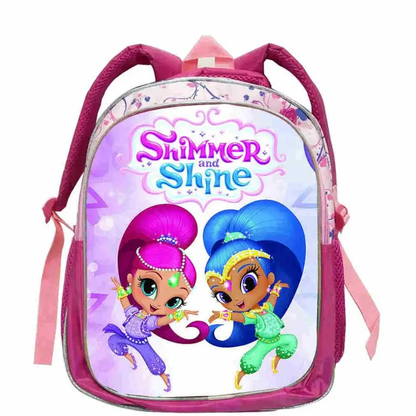 

2019 new Shimmer Shine Backpack Boys Girls FNAF School Bags Backpack Shimmer Shine school Bag Children Cartoon Kindergarten Bags