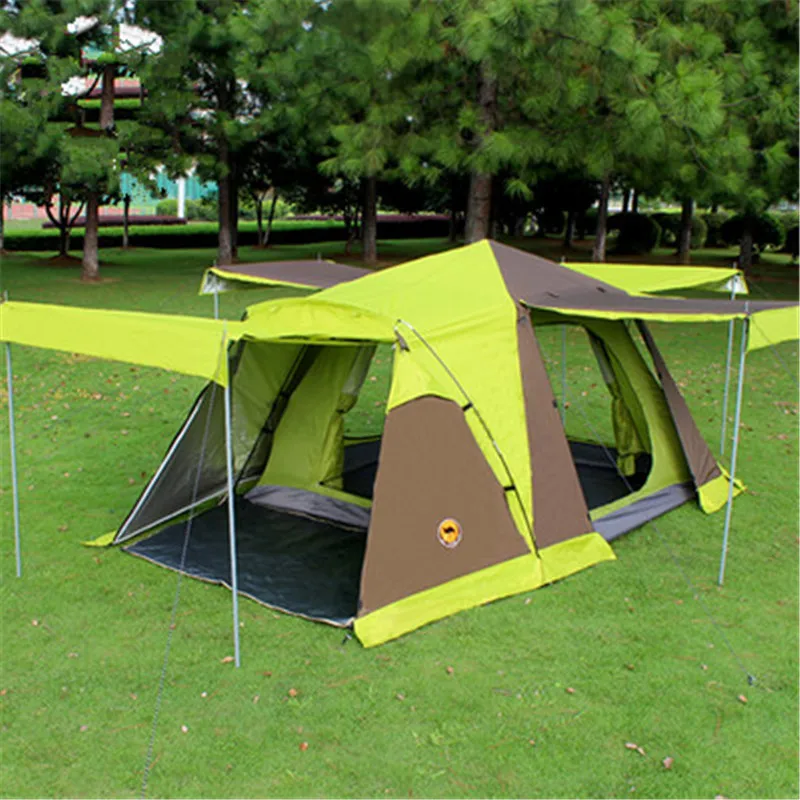 Free Shipping  SamCamel 3-4 person Large Family Tent Large Camping Tent Sun Shelter Gazebo Beach Tent Tente Campin