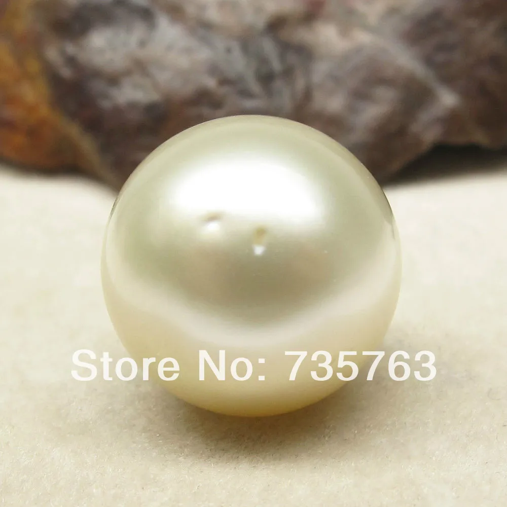 

xiuli 000453 ROUND!NATURAL 11.7MM CREAM LOOSE SOUTH SEA PEARL