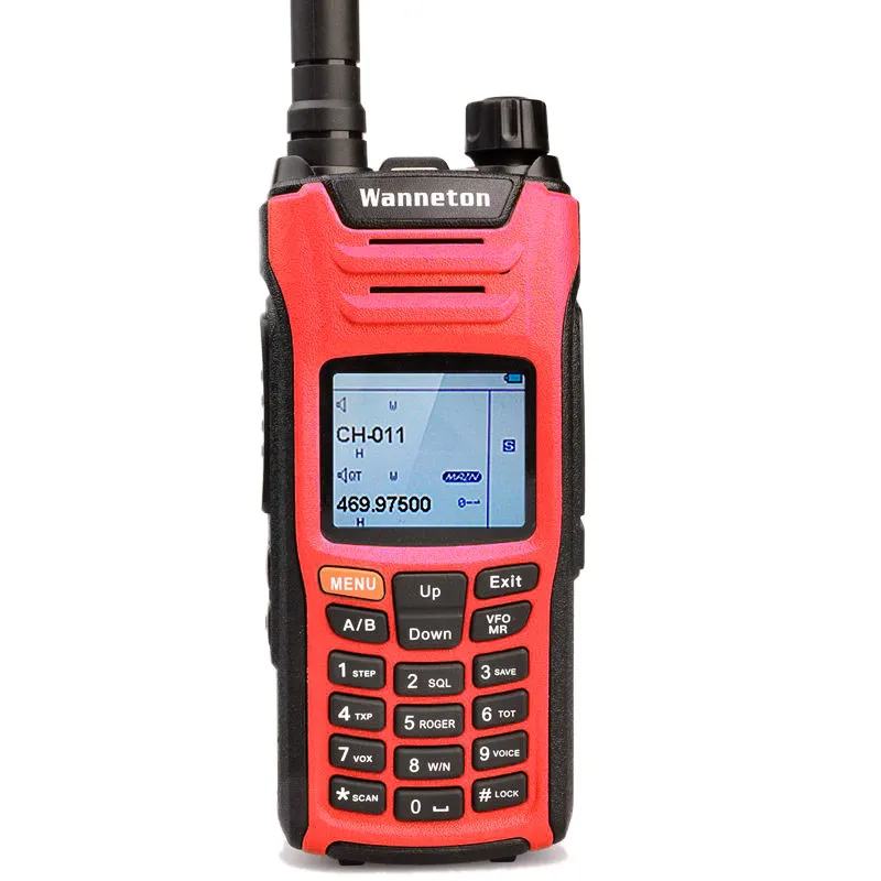 Tetra-band UV6F walkie talkie автомобильное радио handphone telsiz домофон для охоты рации 10 км Высокая мощность - Цвет: red