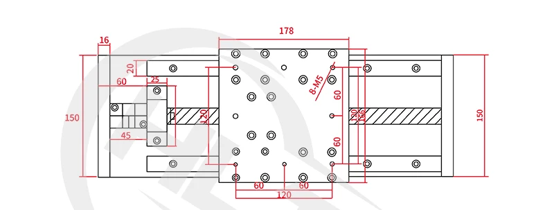 Z axis дорожное движение этап X Y Z сценический стол HGR20 линейный рельс/SFU1605/1610 шариковый винт для фрезерного станка с ЧПУ