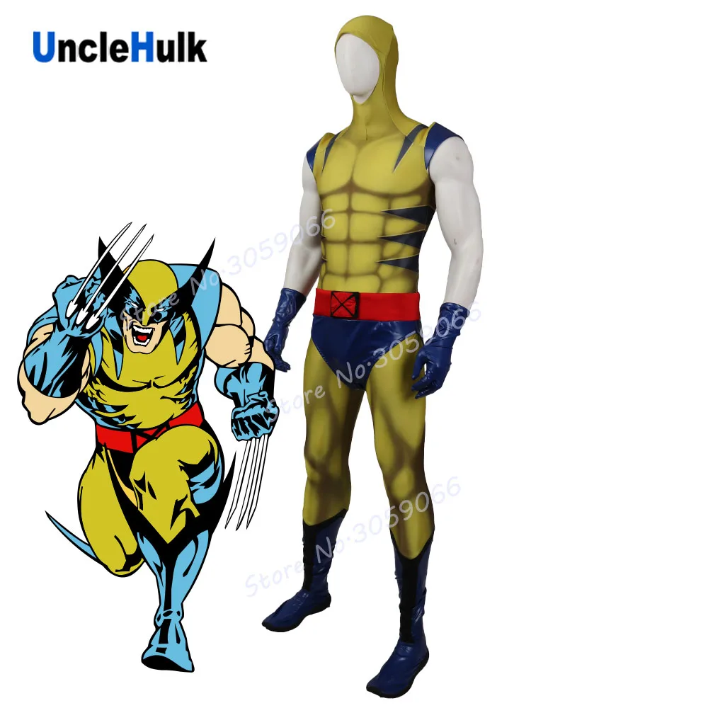 X-men Джеймс Логан Howlett комикс лайкра спандекс костюм из лайкры-SH5006 | UncleHulk