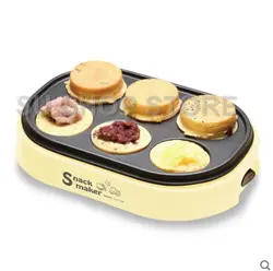 Электрический яйца жареный гамбургер машина красный бобы торт пирог чайник мини завтрак блин выпечки креп Fried Egg сковорода