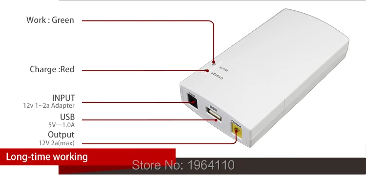 Mini Portable UPS 12V2_5A DC Online Power Supply With Lithium Battery 7800mAh Max7 hours Backup Time for CCTV & Modem Equipment_9