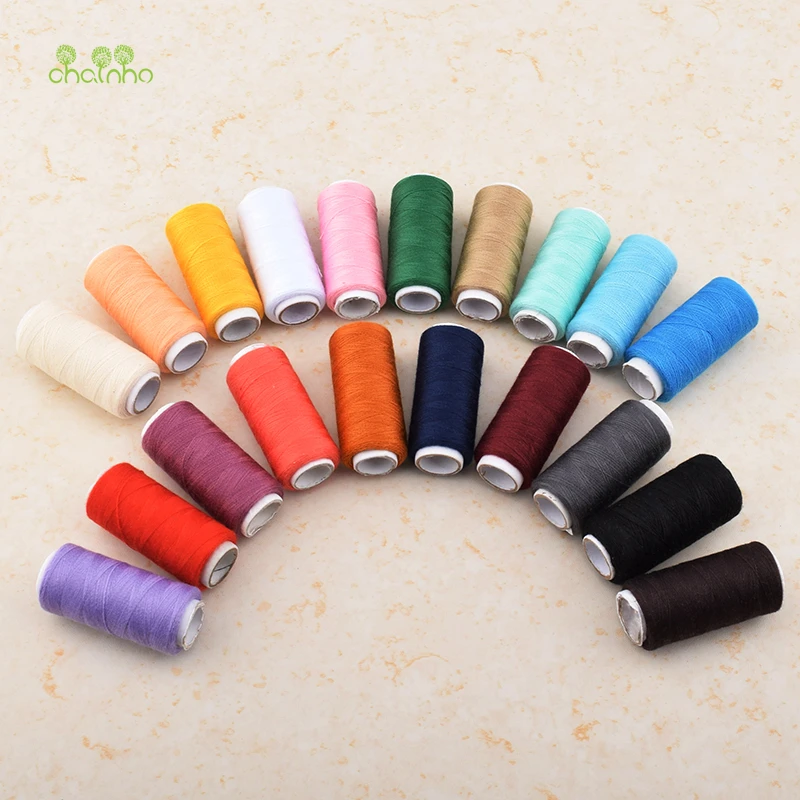 

Chainho,20 Color/Lot,Tenacity Nylon Solid Color Thread/Multicolor Machine & Embroidery Sewing Thread/DIY Hand Made Accessories