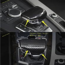 

Lapetus Gear Shift Gearshift Knob Panel Cover Trim 1 Piece Auto Accessories Fit For Audi Q7 2016 2017 2018 ABS Carbon Fiber Look