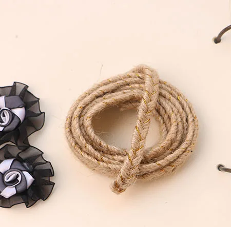 1 ярд 5 мм-1,4 см джутовая веревка веревки из натурального джута DIY декоративные аксессуары ручной работы - Цвет: 1CM