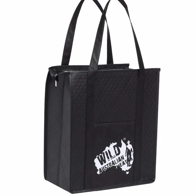 100pcs Whole Custom Insulated Reusable Ping Bag Grocery Tote 100pcs Whole Custom Insulated Reusable Ping Bag Grocery Tote Bags For Wine Food Luxury