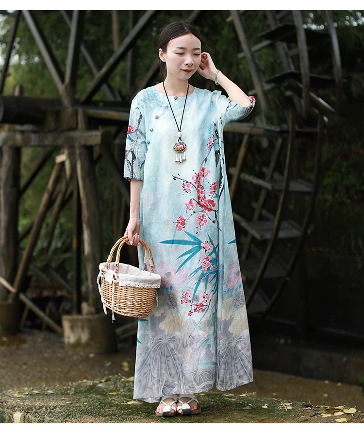 32303 long floral dress summer (12)