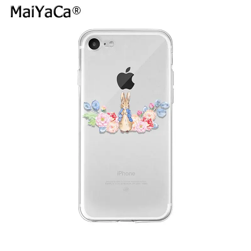 MaiYaCa Peter Rabbit TPU Soft Silicone Phone Case Cover for iPhone X XS MAX 6 6S 7 7plus 8 8Plus 5 5S XR