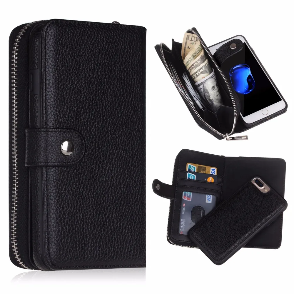 bilder für Magnetische Zip Pu-leder-karte Fall-abdeckung Flip Brieftasche für iPhone 5 S/6 S 7 Plus Für Samsung Galaxy S8 PLUS S6 Rand plus S7 rand bilder für Magnetische Zip Pu-leder-karte Fall-abdeckung Flip Brieftasche für iPhone 5 S/6 S 7 Plus Für Samsung Galaxy S8 PLUS S6 Rand plus S7 rand