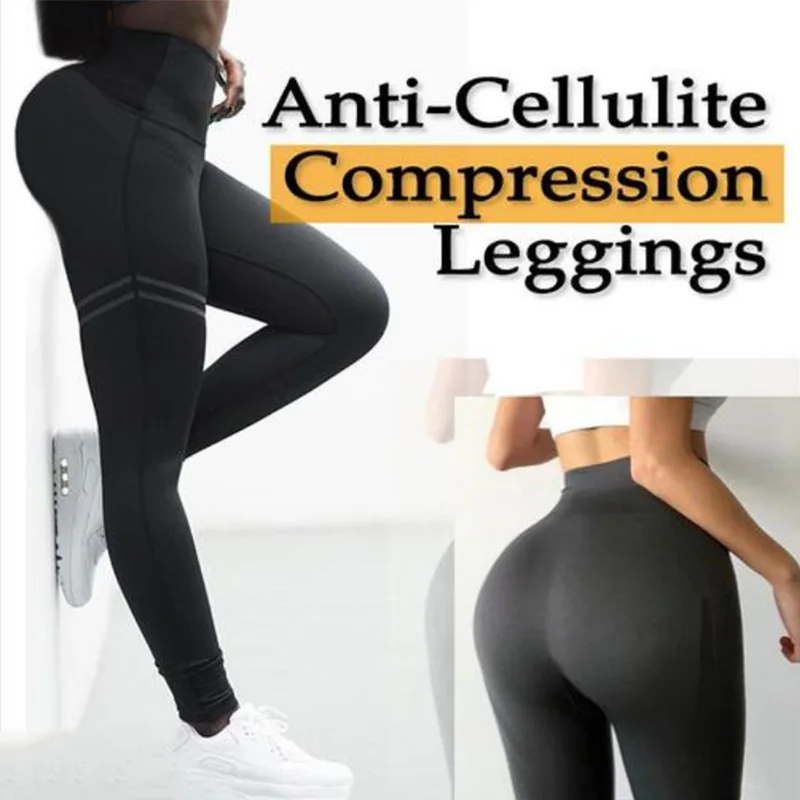 

Women High Waist Anti-Cellulite Compression Slim Leggings for Fitness Yoga Tummy Control and Running Drop Shipping