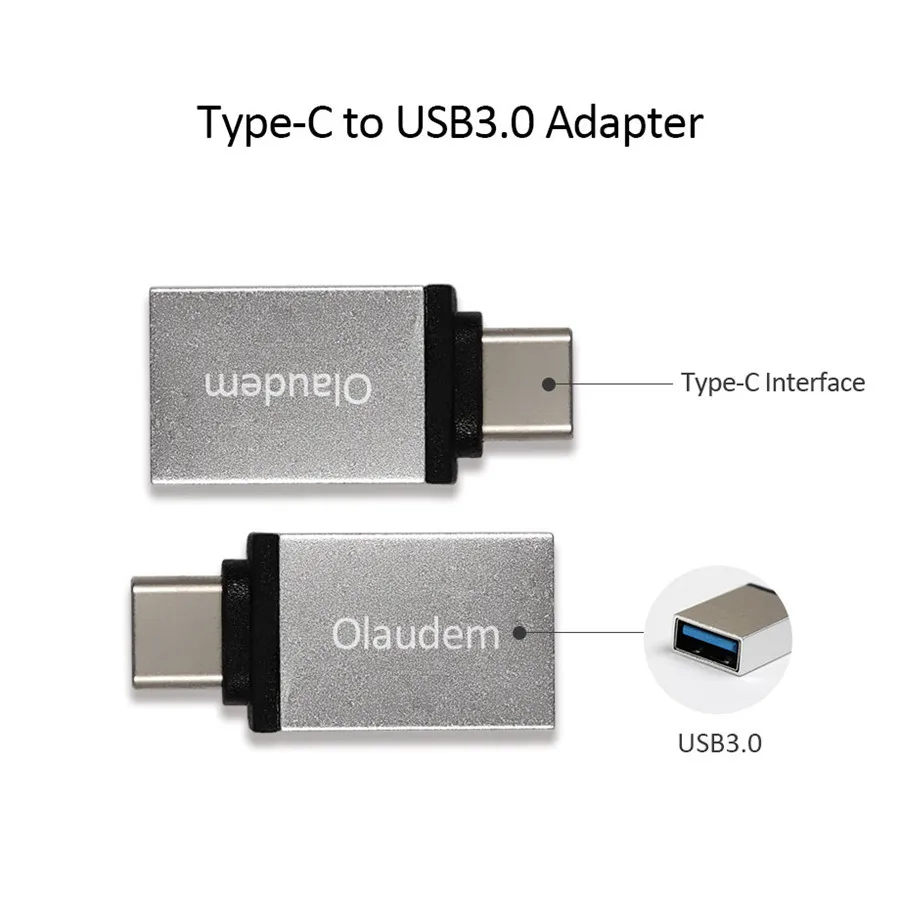 Olaudem USB 3 1 OTG Тип C кабель металлический Адаптер кабели для мобильных телефонов