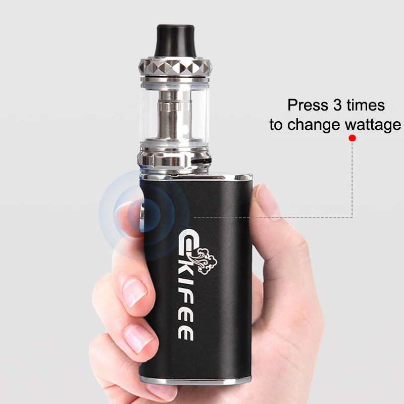 

Newest Original EK 100w vape kit 2000mah Built-in Battery with 3.0ML Oversized tank 0.2ohm Coil Vaporizer Huge Vapor kit