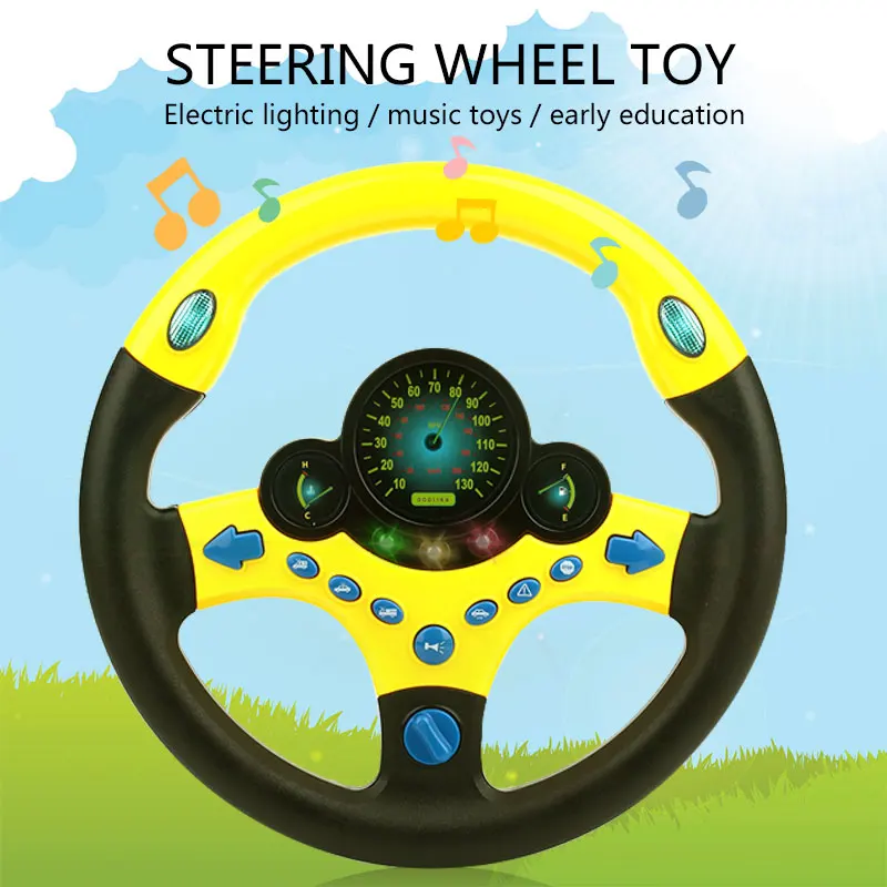 

Electronic Steering Wheel Steering Wheel Multi-Function LED Simulation Teering Wheel Entertainment Parent-Child Interaction