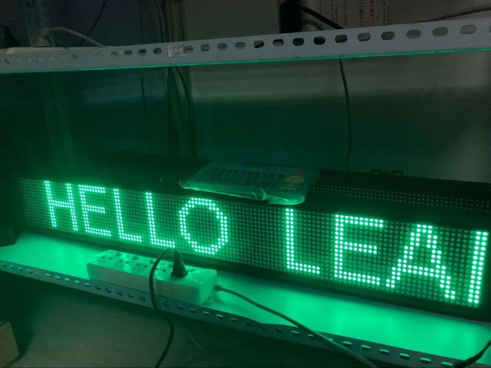 Пользовательские многоканальный WI-FI светодиодный ligns Крытый дисплей программируемый реклама табло зеленый Прокрутка Сообщение кофе бар