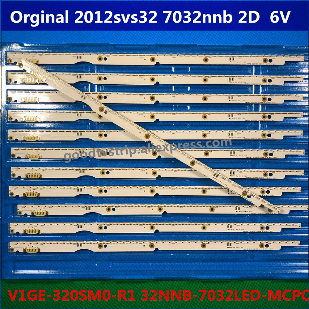 

6V LED Backlight strip 44 lamp For 2012svs32 7032nnb 2D V1GE-320SM0-R1 32NNB-7032LED-MCPCB UA32ES5500 UE32ES6557 UE32ES6307