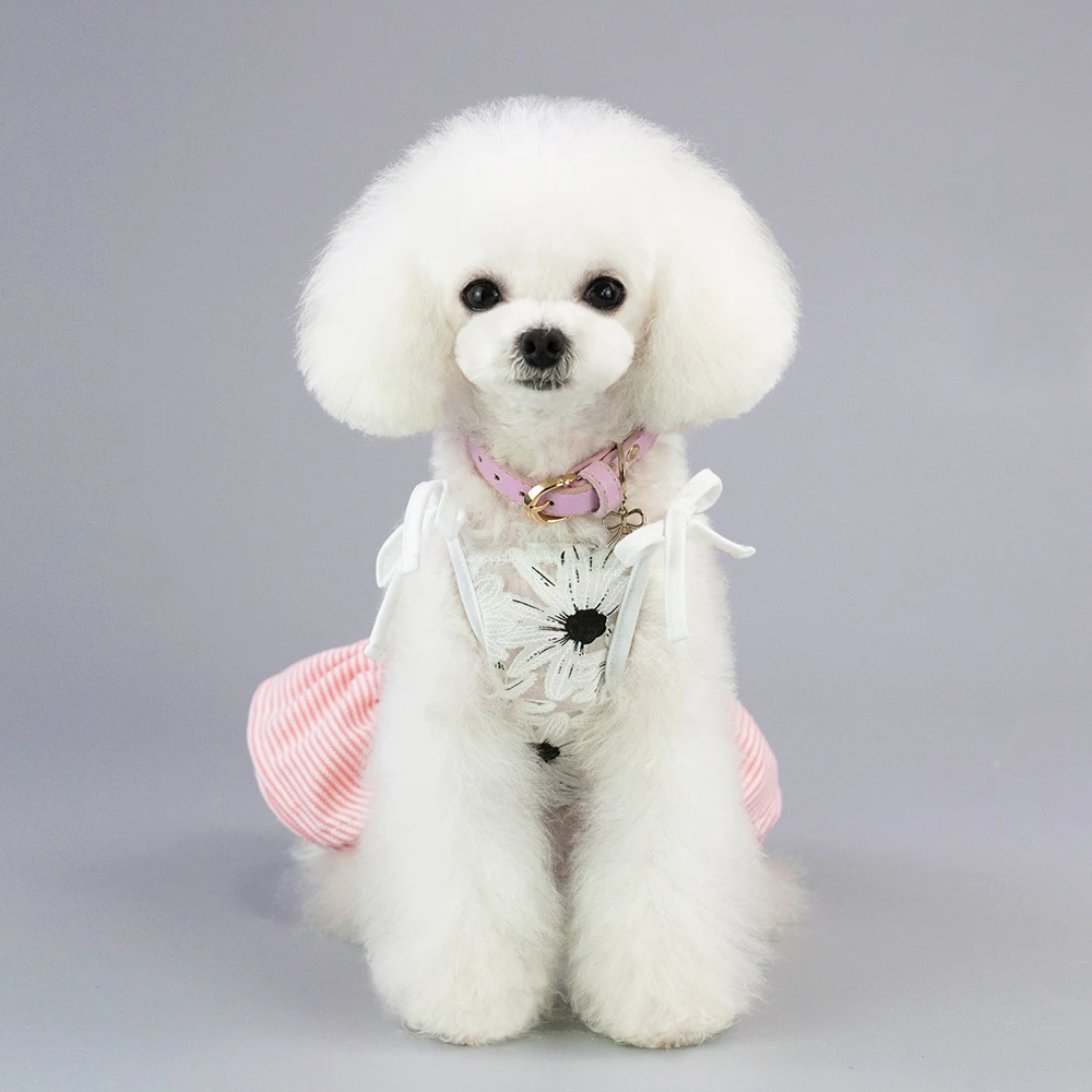 С рисунком "Подсолнух" платье с изображением собаки юбка-пачка собака, домашняя кошка, роскошное платье принцессы, свадебное платье летняя одежда для собаки чихуахуа одежда для вашего любимчика, Прямая поставка