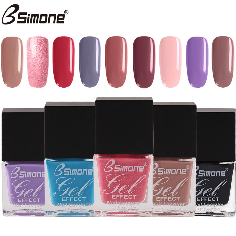 

BSIMONE LED UV Nail Gel Nail Extension Gel Nail Enhancement Builder Vernis Semi Permanant 12ml Soak Off Manicure Lacquer Nail