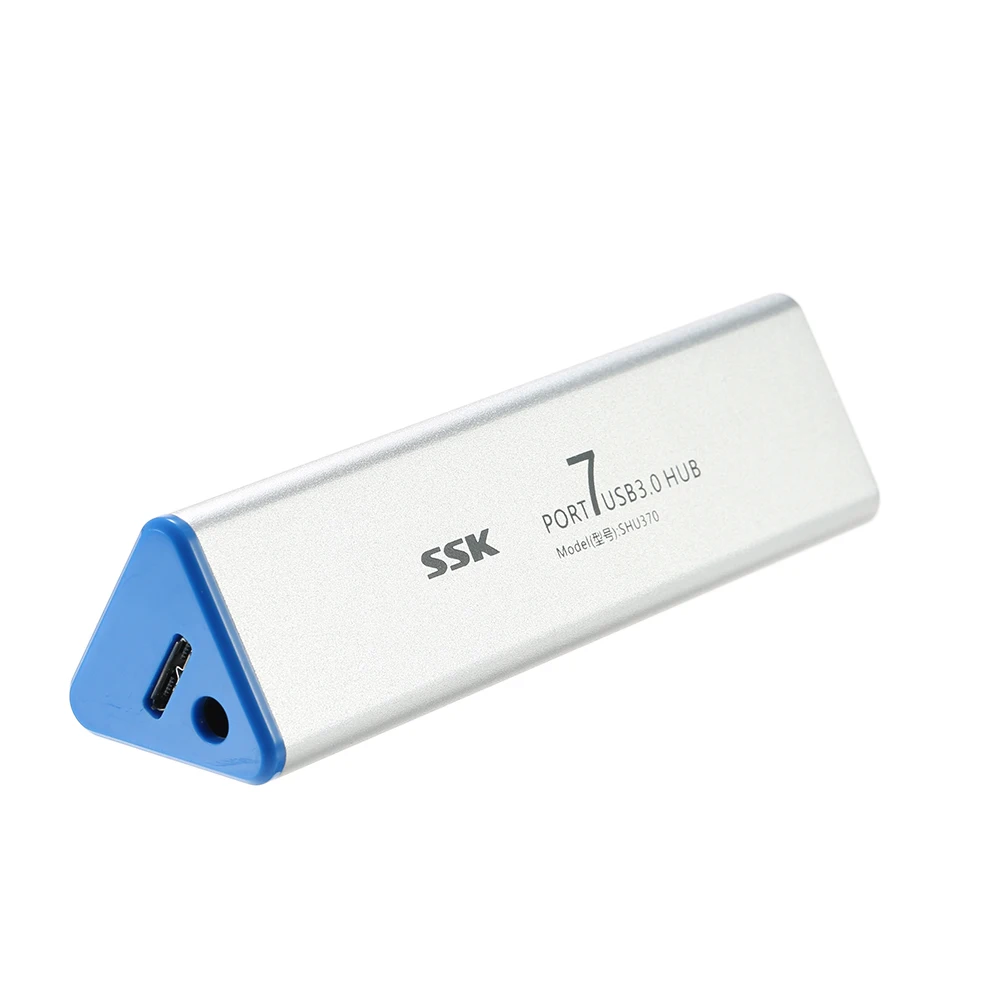 

2017 NEW Arrival SSK Fast Speed USB3.0 7 Ports Interface Powered Hub Adapter Converter Aluminum for Computer laptop PC
