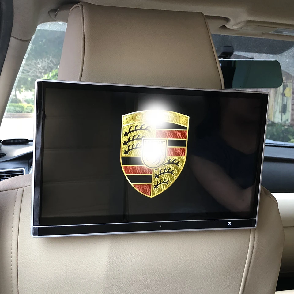 

2PCS 12.5 Inch Car Televisions Headrest Monitor 12V TV HDMI Screen For Porsche Macan 2018 Android 7.1 Rear Entertainment system