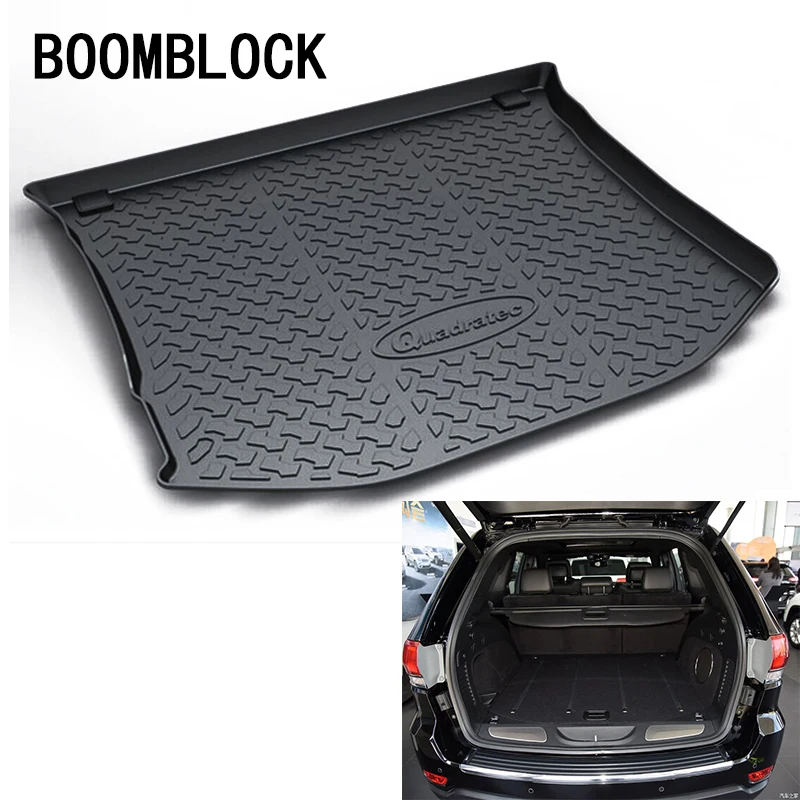 

BOOMBLOCK For Jeep Grand Cherokee WK2 Waterproof Anti-slip Car Trunk Mat Tray Floor Carpet Pad Protector Auto Accessories