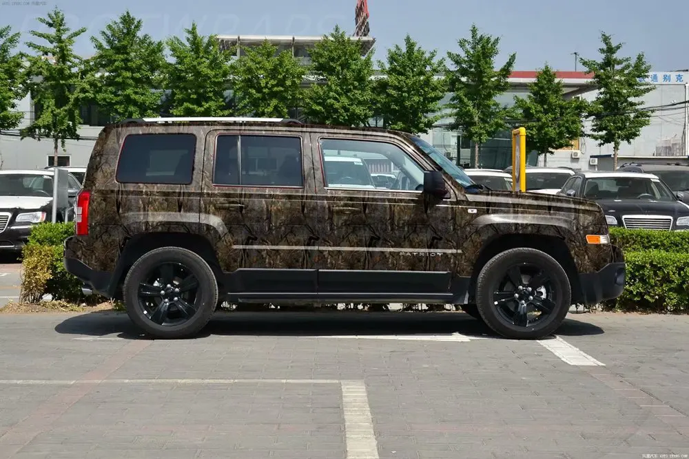 867 reatlree camouflage vinyl car wrap film real tree stickers  (4)
