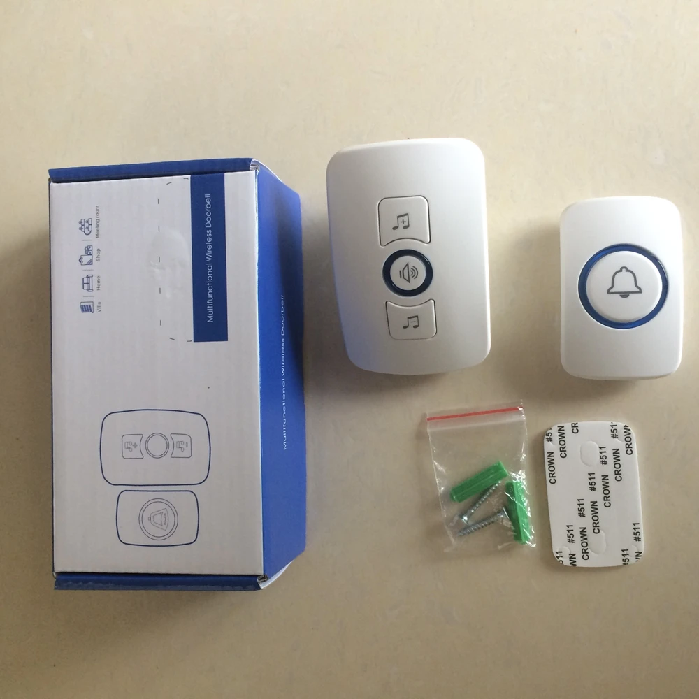 Buy Wireless Security Alarm Button Door Bell Loud Sound from Reliable sound