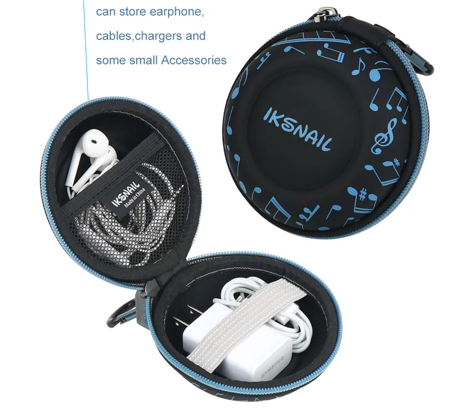 IKSNAIL чехол для хранения наушников с жесткой сумкой чехол для гарнитура для airpods аксессуары для наушников Наушники карта памяти USB кабель сумка