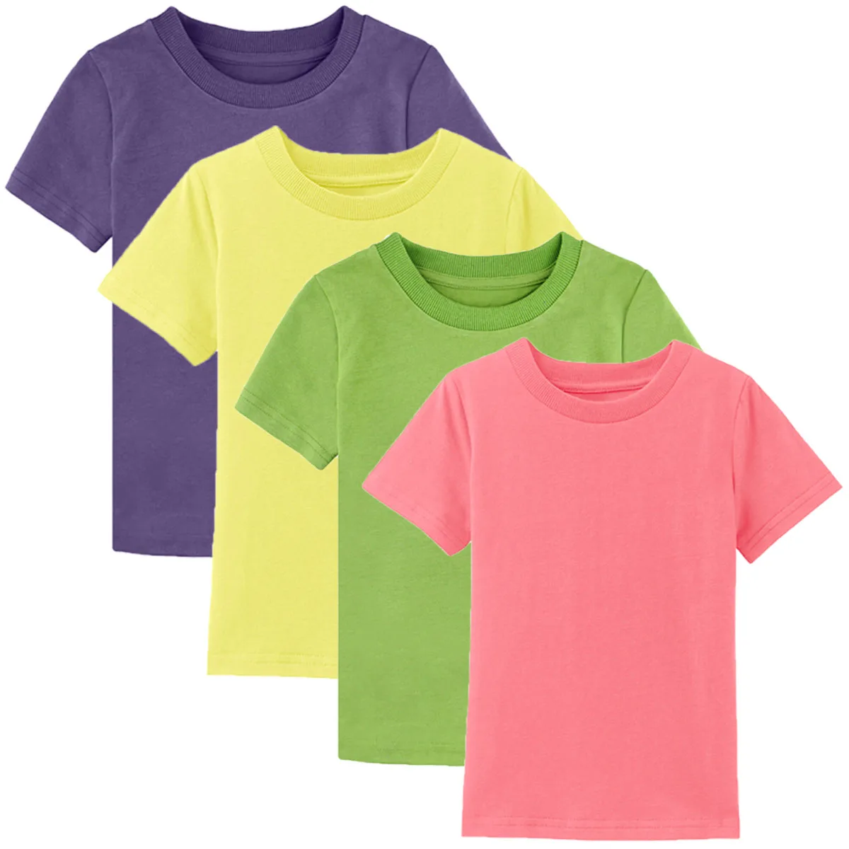 Детская футболка для мальчиков и девочек, Простые Топы для малышей, плотные Удобные Хлопковые футболки для малышей, 3 предмета, 4 предмета, 5 шт - Цвет: 13