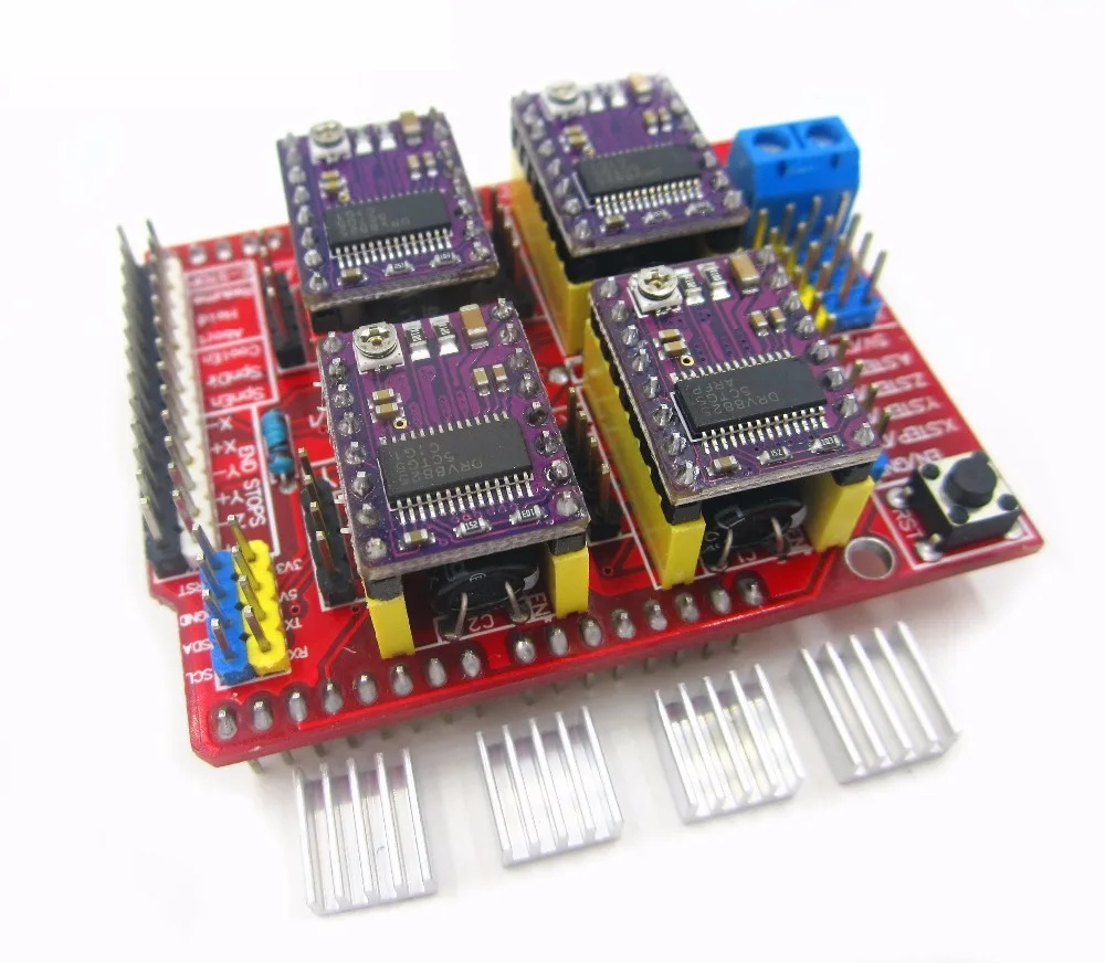 new! New cnc shield v3 engraving machine / 3D Printer / + 4pcs DRV8825 driver expansion board new! New cnc shield v3 engraving machine / 3D Printer / + 4pcs DRV8825 driver expansion board
