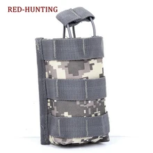 Армейский страйкбол охотничий Открытый Топ картридж клип Карманные патроны Molle Чехол тактический один Пистолет Журнал Чехол для фонарика оболочка