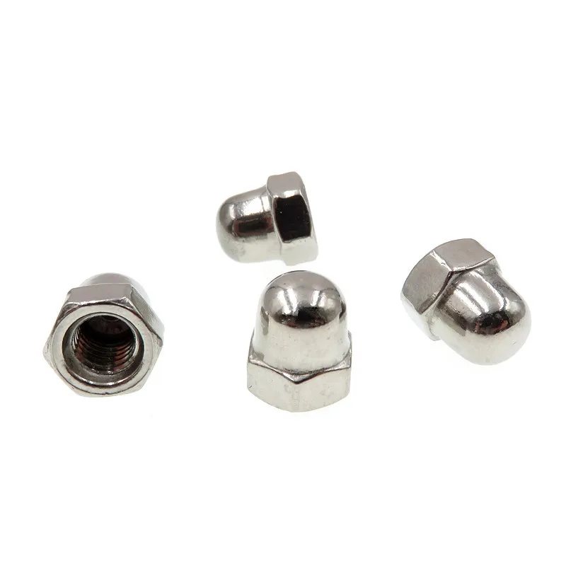 PACK OF 4 x M20 A2 STAINLESS STEEL DOME NUTS COARSE THREAD DIN1587 ACORN *