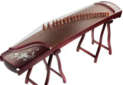 Национальный патент высокое качество Китай guzheng platane деревянные музыкальные инструменты Zither 21 струны с аксессуарами guzheng струны - Цвет: A shape shelf