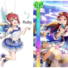 Love live sunshine Aqours Angel Awakening Kurosawa Ruby косплей костюм женское платье на Рождество