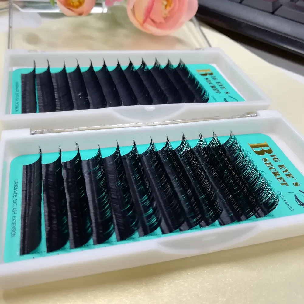 

Hot sale 1 pcs/lot individual lashes black color eyelash extension 0.07mm J/B/C/D all size available