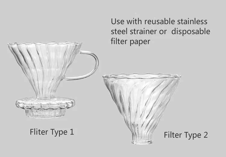 V60 залить Стекло диапазон Кофе сервер 360/600/800 мл графин ручной капельного Кофе горшок Кофе чайник заварник бариста Кофеварка Clear
