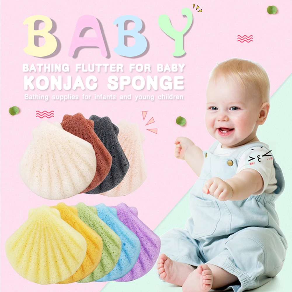 Exfoliator очищения Konjac Sponge натуральный аморфофаллюс коньяк Конняку Puff лица мойка Чистка косметический спонж для макияжа Konjac Sponge