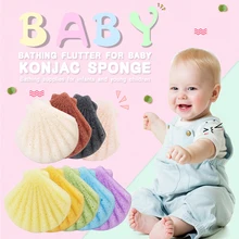 Exfoliator очищения Konjac Sponge натуральный аморфофаллюс коньяк Конняку Puff лица мойка Чистка косметический спонж для макияжа Konjac Sponge