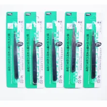 Глины toolNail Книги по искусству со стразами Нержавеющая сталь прямой Пинцет Инструменты макияж Красота с Размер: 12 см, 5 шт./серия