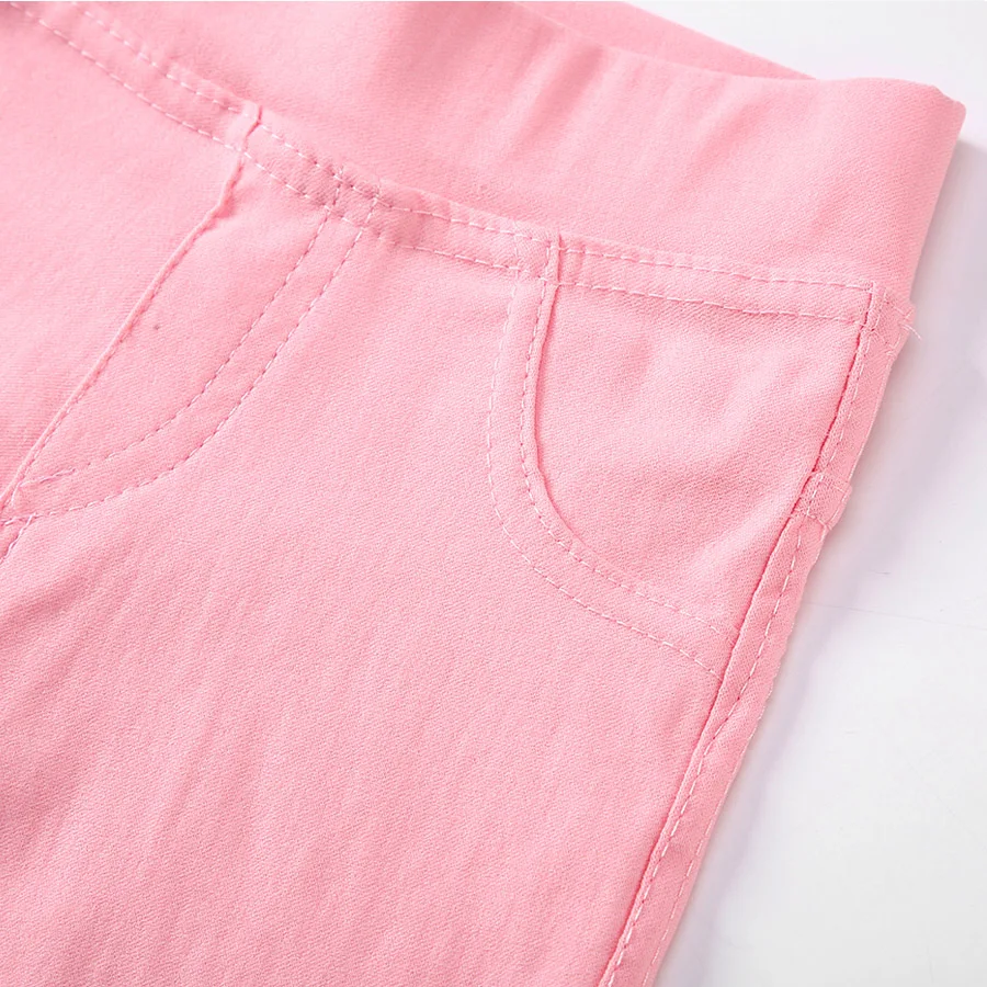 Sheecute/комплект из 2 предметов; Стрейчевые Саржевые узкие брюки для девочек; Брюки-Капри без застежки