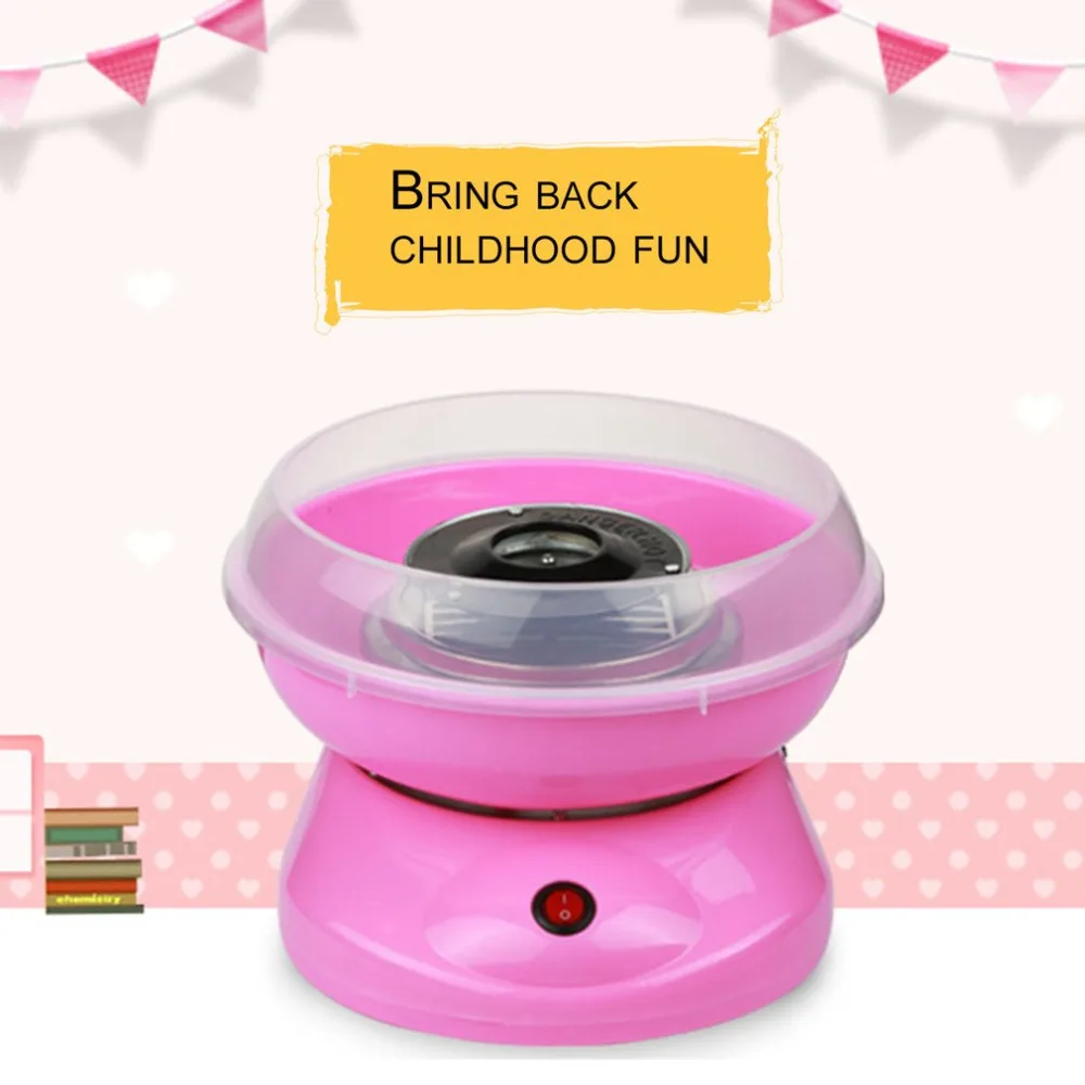 Cute Household DIY Children Cotton Candy Machine Automatic Electric Fancy Mini Commercial Cotton Candy Machine Home Kitchen Toos