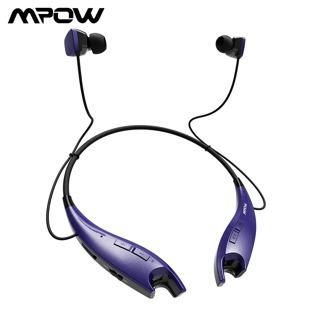 Mpow Čelisti Bluetooth 4.1 Sluchátko bezdrátové handsfree sluchátka s potlačením šumu Mic 13H Playtime pro iPhone iOS Android Phone