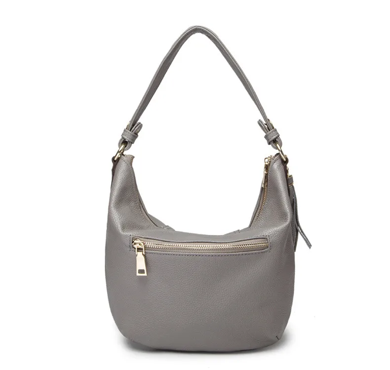 High Quality Genuine Leather Bag Woman Shoulder Bag Real Cow's Skin Bag Fashion HOBO Ladies Crossbody Bag 2018 (9)